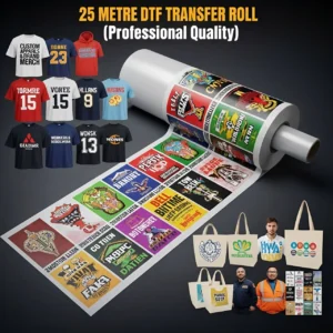 25 Metre DTF Transfer Roll – Professional Quality Film for Bulk Orders