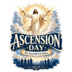Ascension Day Royal Glory DTF Transfer – Majesty Faith Print
