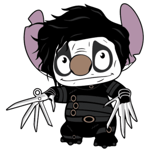 Spooky Scissor Hands Monster DTF Transfer – Ready to Press Design