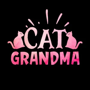 Cat Grandma DTF Transfer – Cute Pet Lover Gift Print