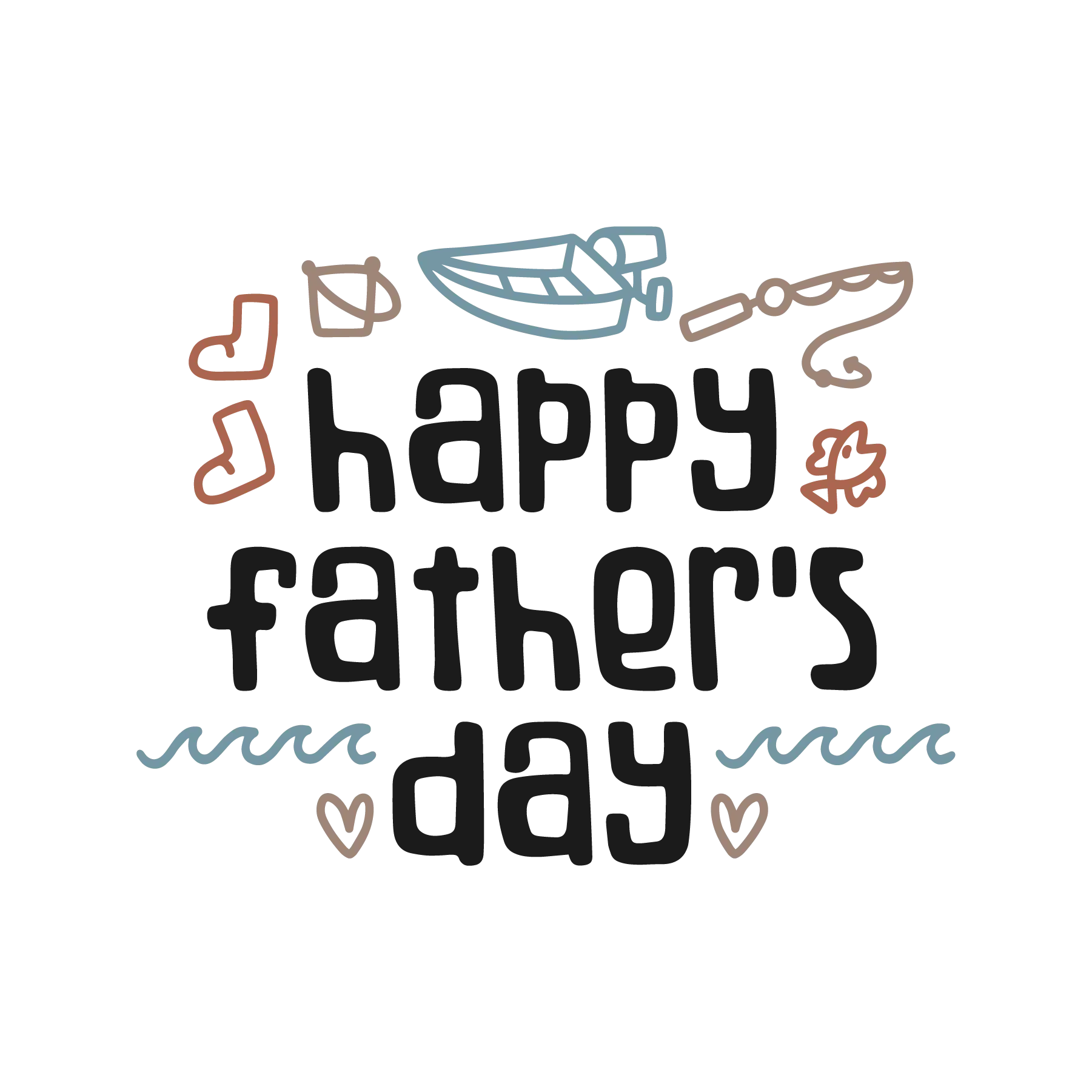 Cute Happy Father’s Day Retro DTF Transfer Design