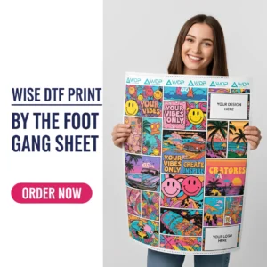 Custom DTF Gang Sheets – A3, A4, A5 & Per Metre | Upload Artwork Online