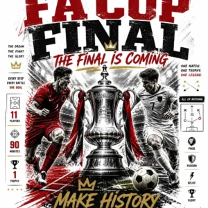 FA Cup Final Road to Glory DTF Transfer – Make History Football Print