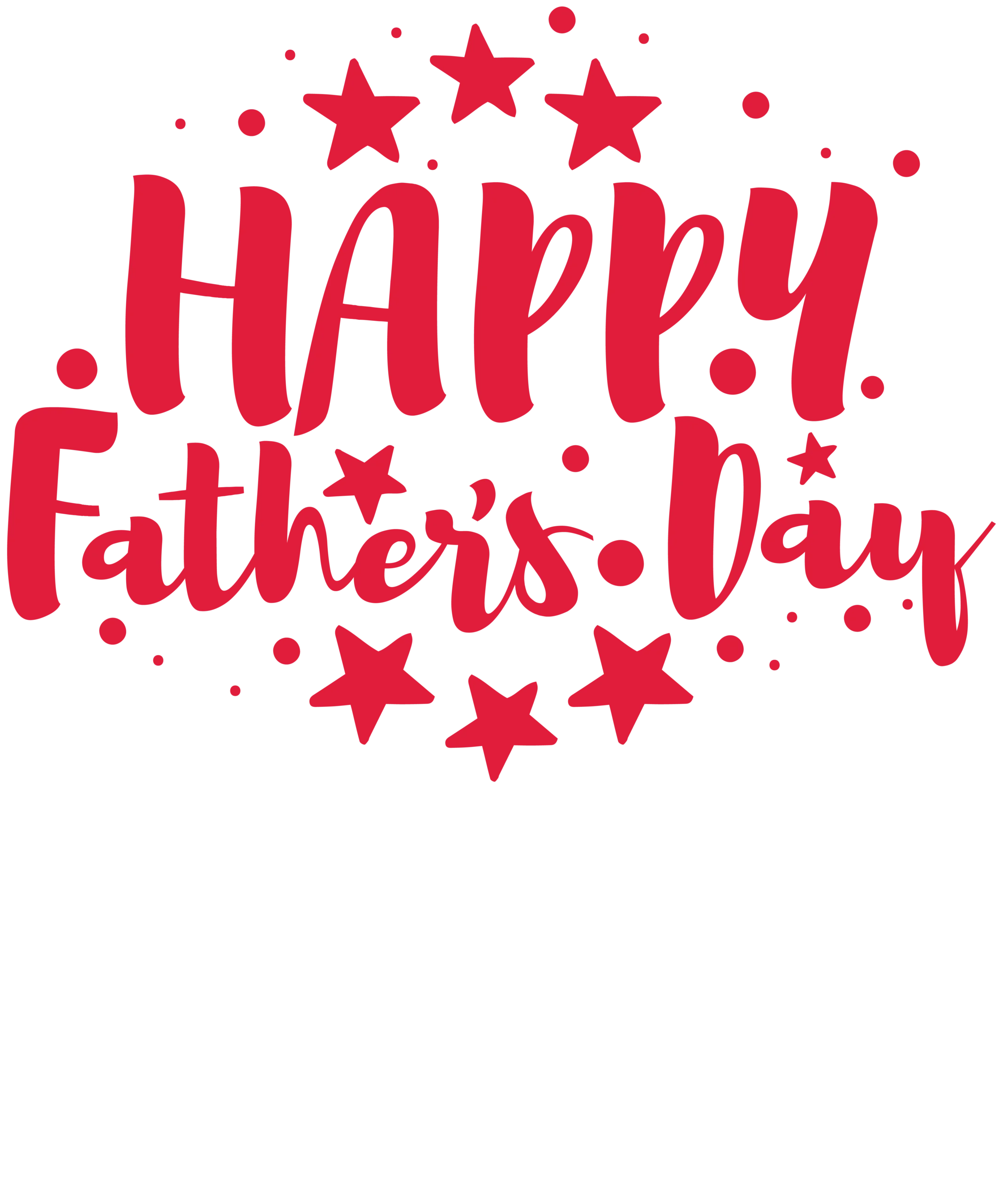 Happy Father’s Day Typography DTF Transfer