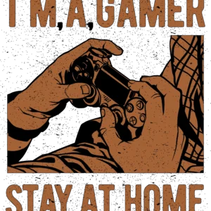 I’m A Gamer Stay At Home DTF Transfer – Gaming Lifestyle Print
