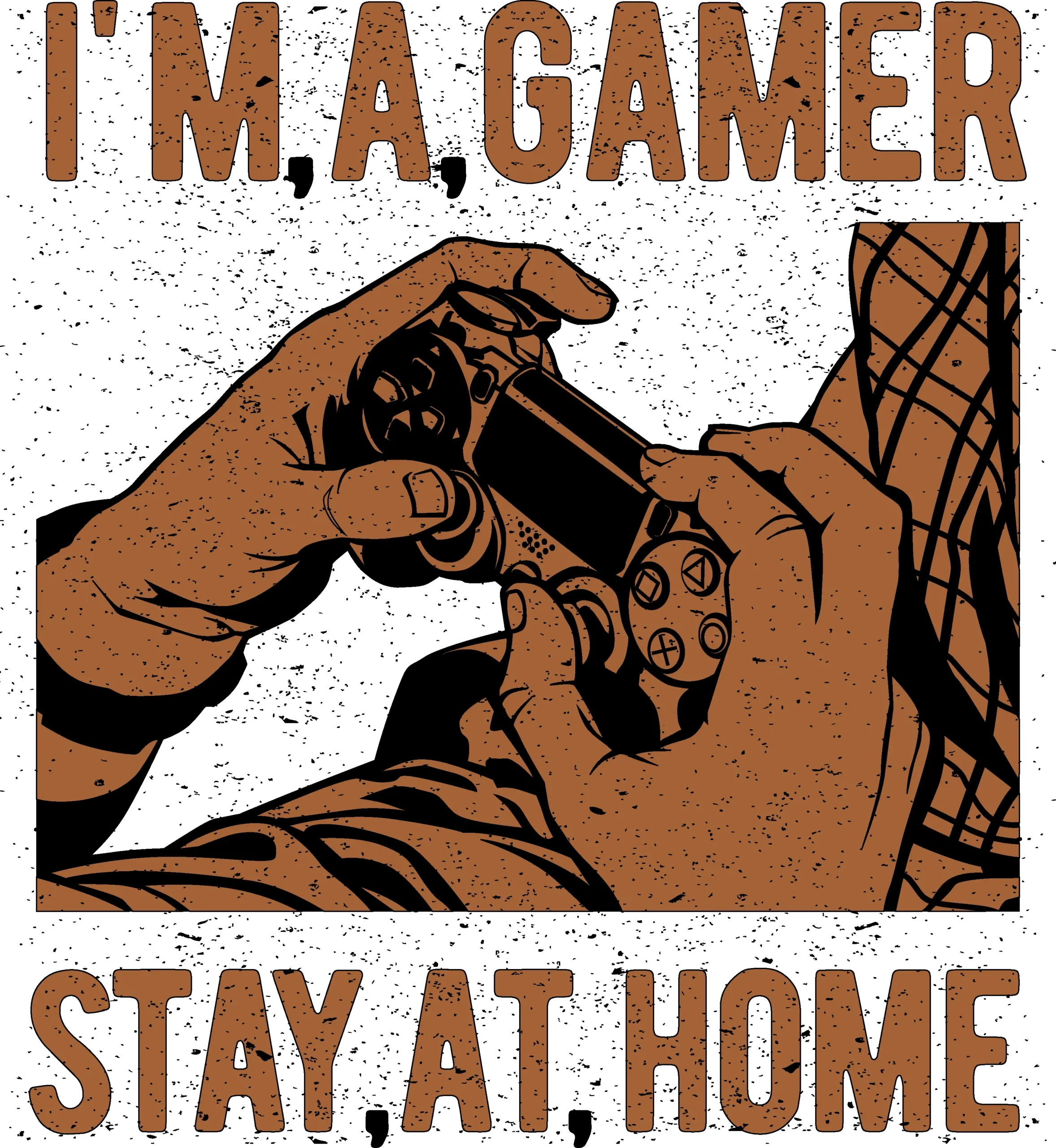 I’m A Gamer Stay At Home DTF Transfer – Gaming Lifestyle Print