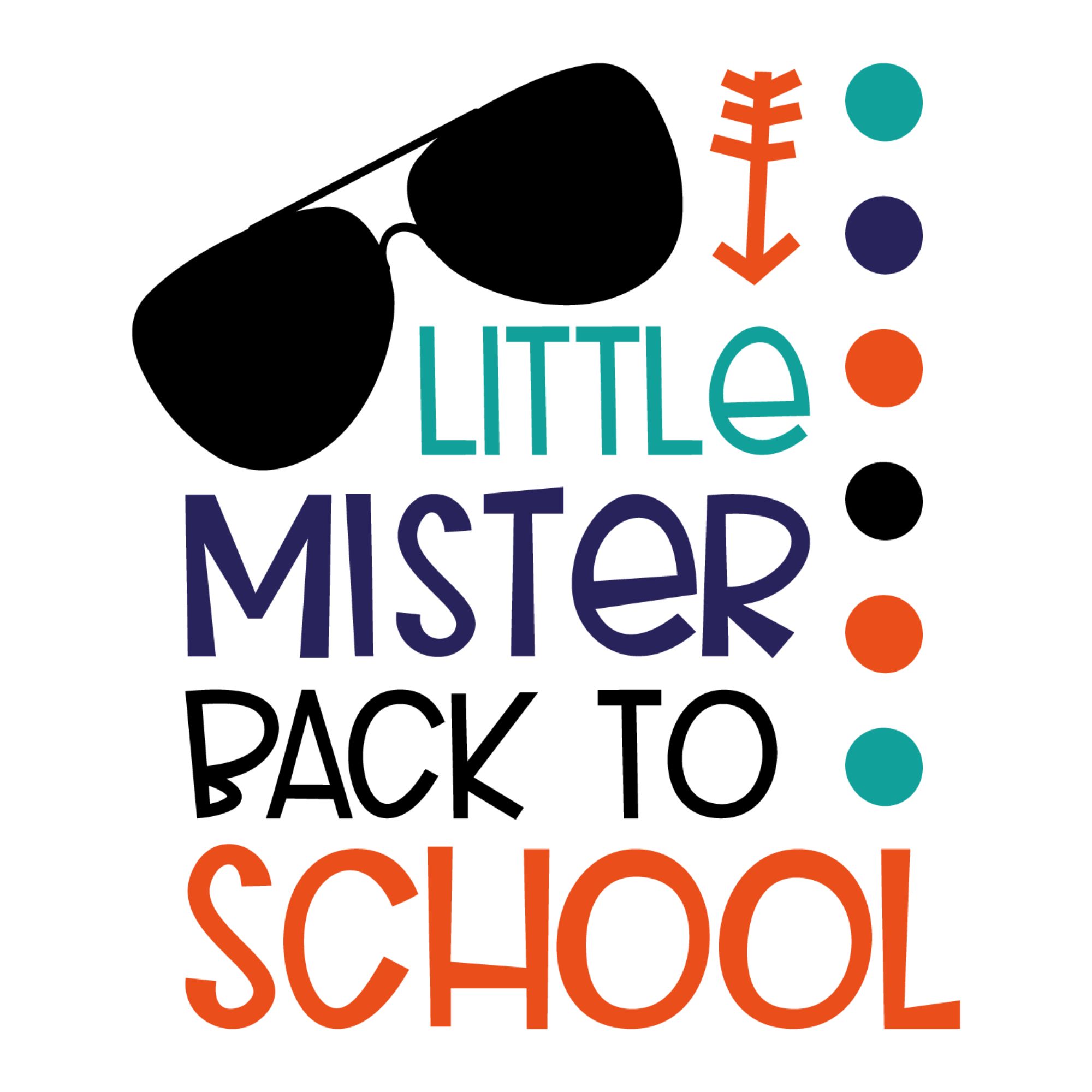 Little Mister Back to School DTF Transfer – Kids First Day Print