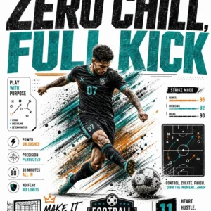 Zero Chill Full Kick DTF Transfer – Football Motivation Print