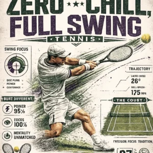 Zero Chill Full Swing Tennis DTF Transfer – Pro Tennis Motivation Print