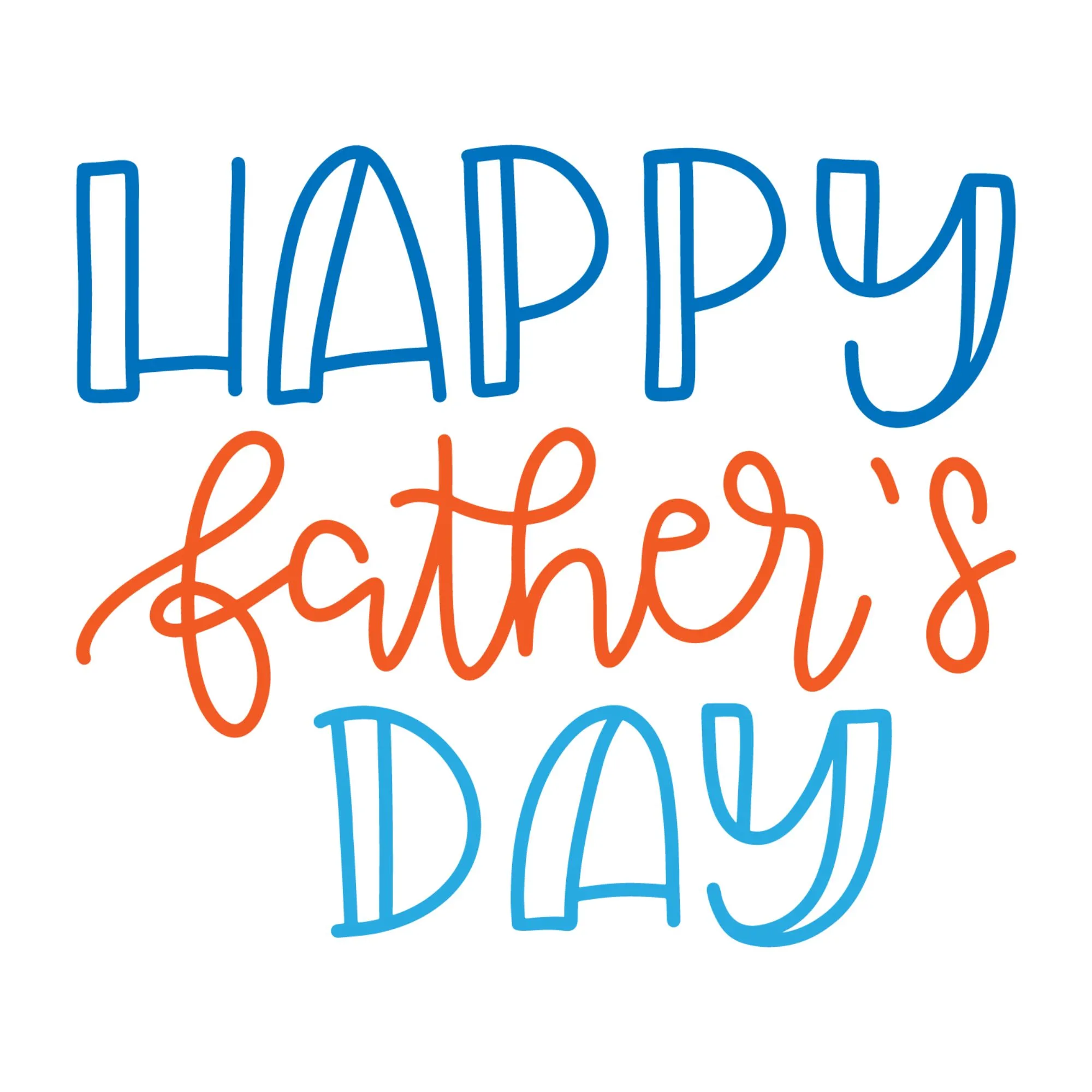 Happy Father’s Day DTF Transfer – Classic Dad Celebration Print